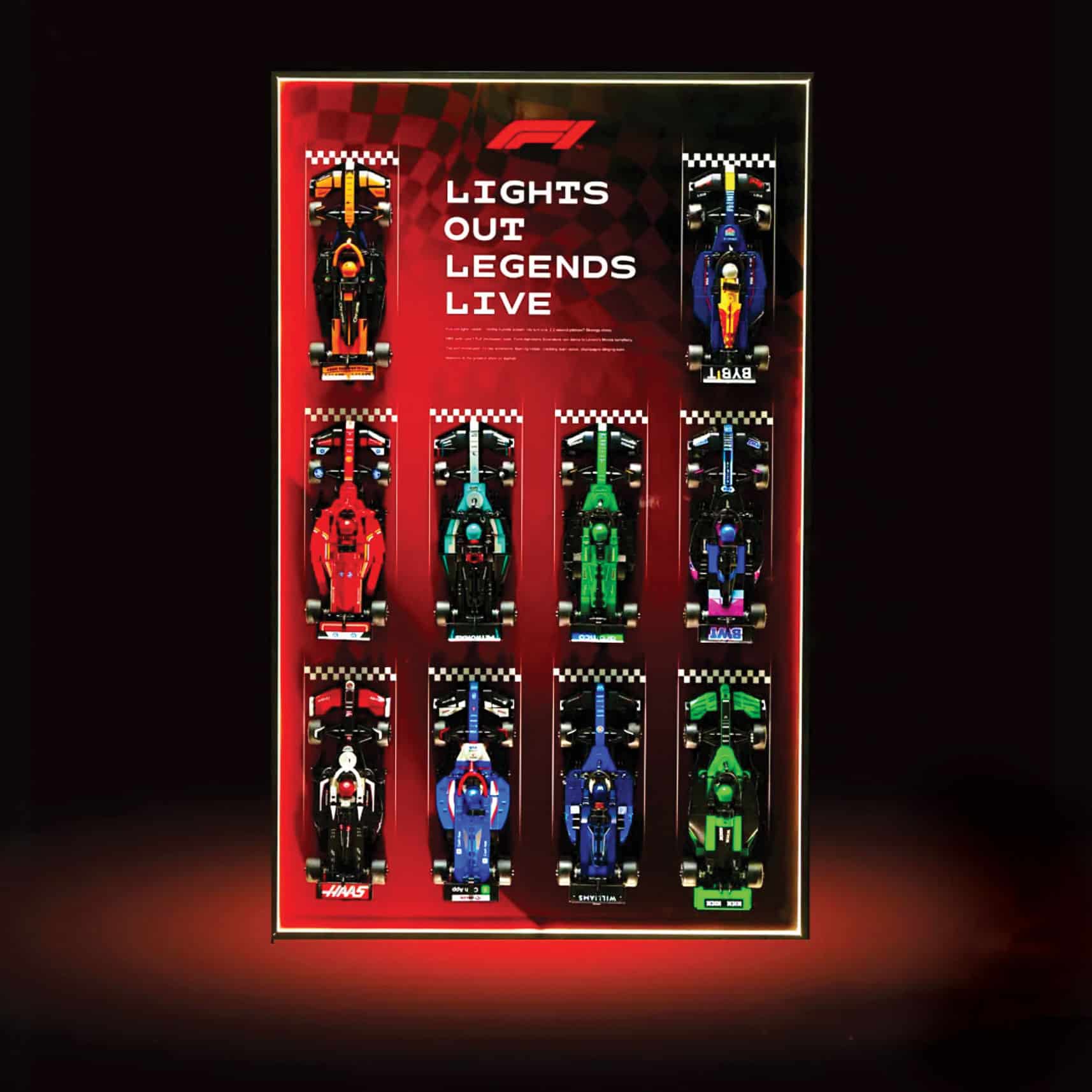 LEGO Speed f1 series car display frame