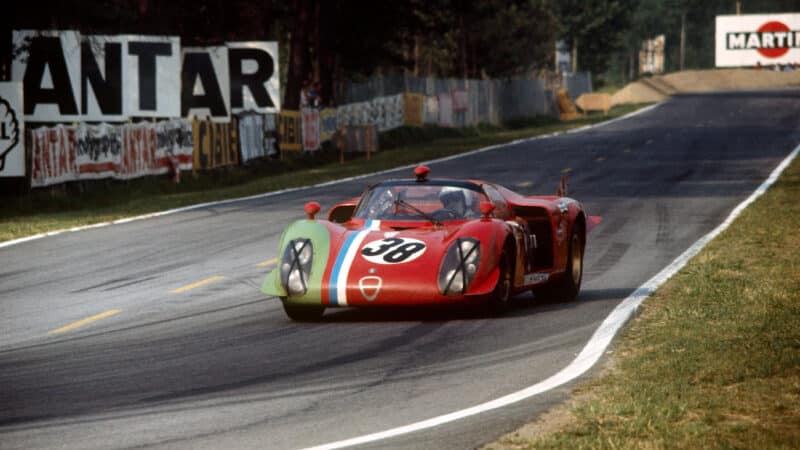 No33 38 Claude Bourgoignie and Gustave Gosselin Alfa Romeo T33 Le Mans 1969