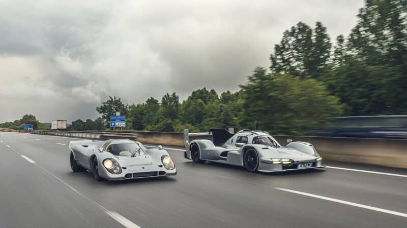Porsche 963 RSP alongside Count Rossi Porsche 917