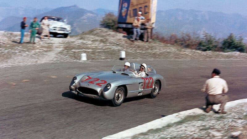 Stirling Moss and Denis Jenkinson Mille Miglia in 1955