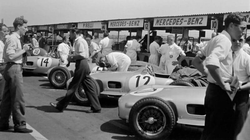 W196s of, Karl Kling, Piero Taruffi, Moss and Fangi