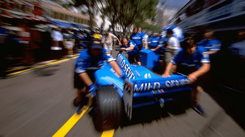 Alexander Wurz had engine issues on the Monaco grid