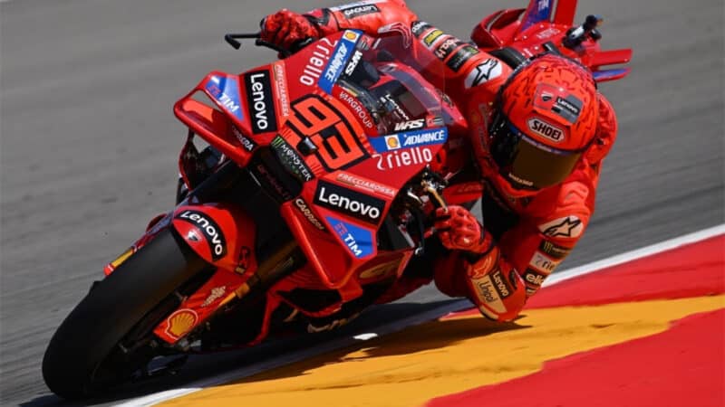 Marquez topped every session and race at Aragon, the first time anyone’s done that since 2015, when he ruled Sachsenring