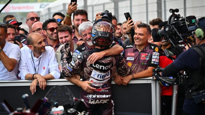 Ducati Corse boss Gigi Dall’Igna embraces Marquez – without him the factory team would once again be facing title defeat at the hands of an independent tea