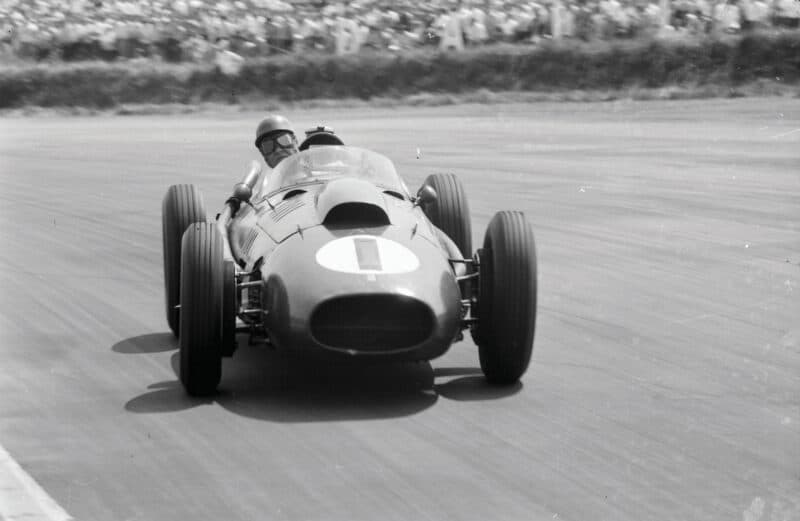 1958 British GP to get this shot of Ferrari’s Peter Collins