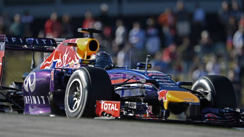 Sebastian Vettel (Red Bull - Renault) during practice before the 2014 United States Grand Prix
