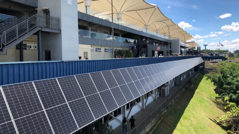 Solar panels on media centre