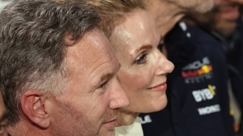 Christian Horner (Red Bull-Honda) anbd Geri Halliwell -