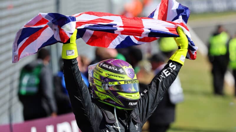 Lewis Hamilton (Mercedes) after the 2024 British Grand Prix