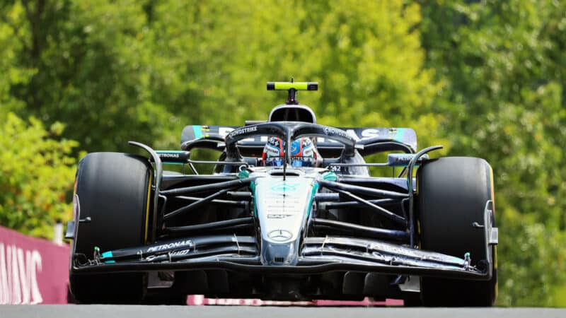 Kimi Antonelli (Mercedes) during practice for the 2025 Belgian Grand Prix