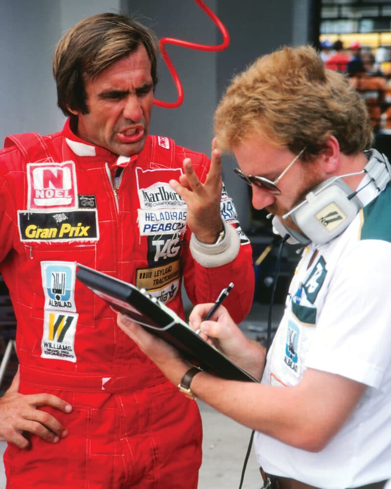 Carlos Reutemann Neil Oatley at Rio in 1981