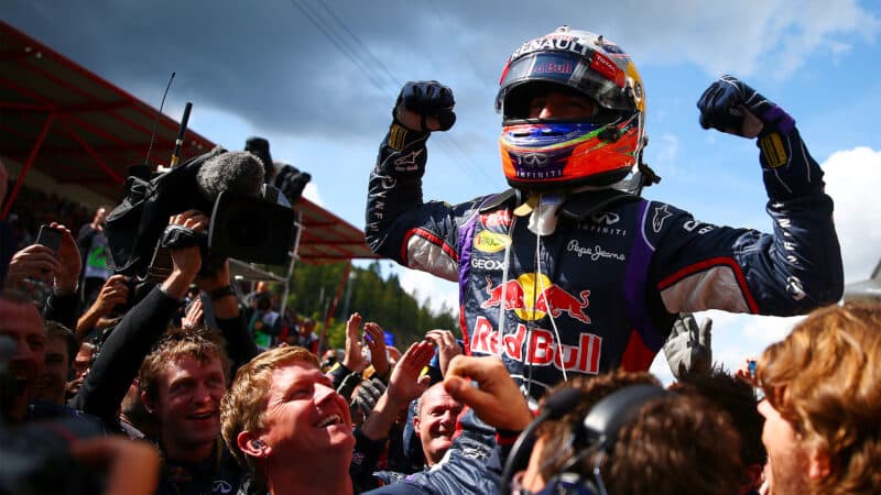 Daniel Ricciardo Red Bull 2014 Belgian GP Spa-Francorchamps