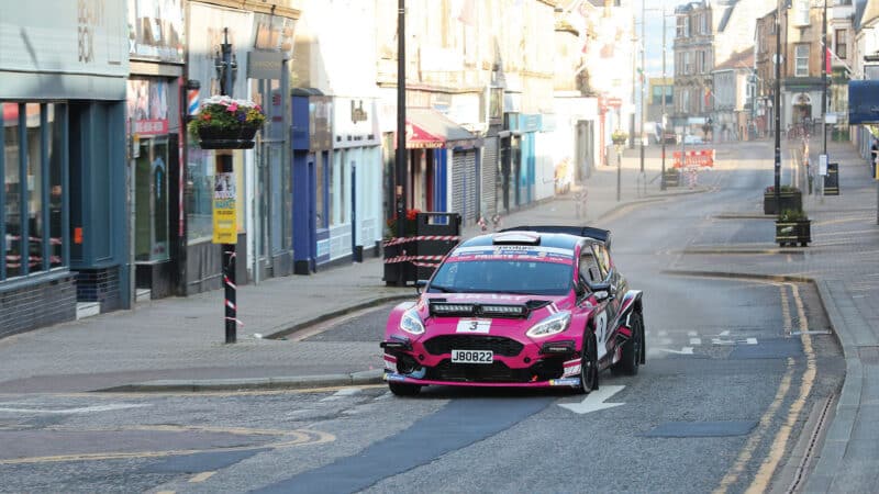 Dunoon as Sam Touzel on the Argyll Rally in Ford Fiesta Rally2