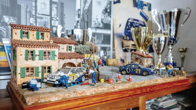 Escort RS Cosworth diorama depicts Delecour in the Monte Carlo Rally
