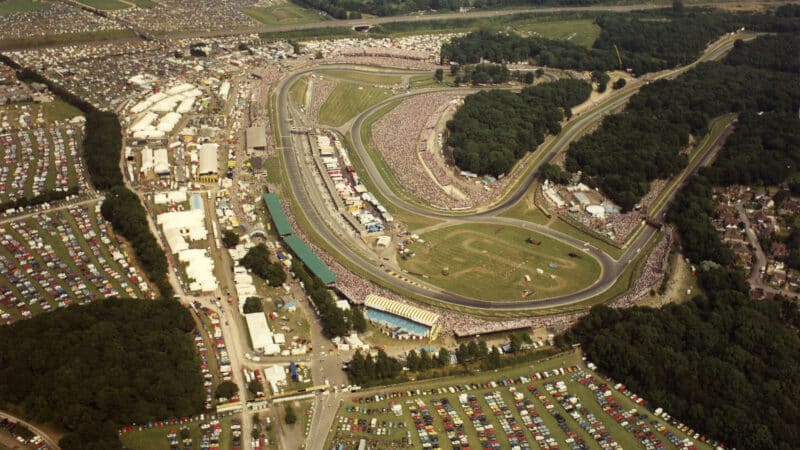 Brands Hatch from the air in 1970