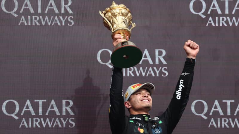 Lando Norris of McLaren after the Formula 1 British Grand Prix at Silverstone