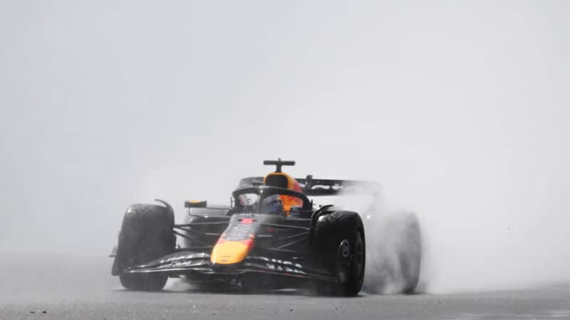 Max Verstappen during the British GP