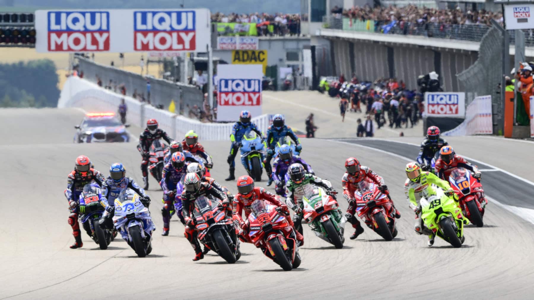 The start of the German GP