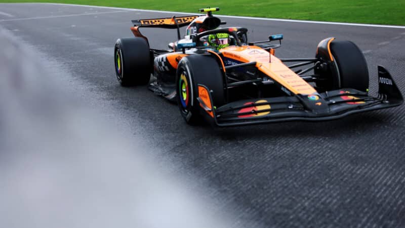 Lando Norris at the Belgian GP