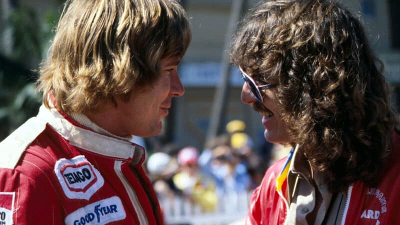 James Hunt McLaren George Harrison 1977