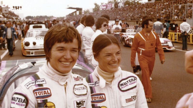 Lella Lombardi and Christine Beckers Le Mans 1977