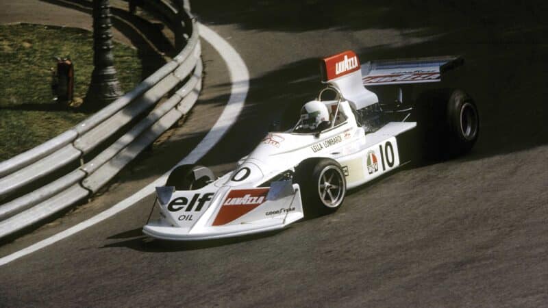 Lella Lombardi in the 1975 Spanish GP