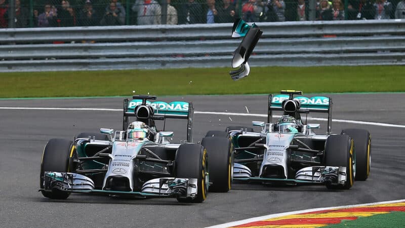 Lewis Hamilton Nico Rosberg Mercedes 2014 Belgian GP Spa-Francorchamps
