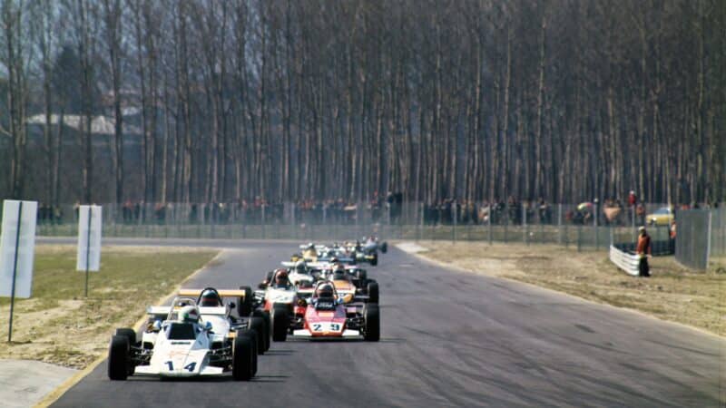 Lombardi in the Scuderia Italia Brabham, 1973 Italian F3 season at Casale
