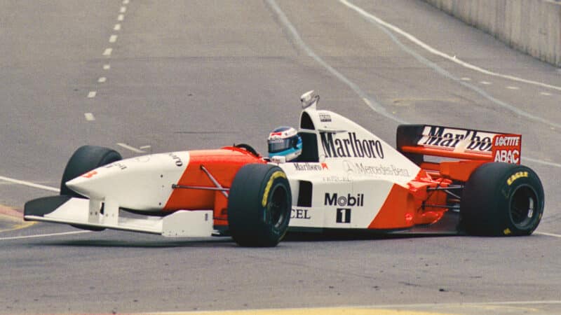 Mika Hakkinen McLaren 1995 Australian GP