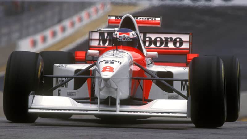Mika Hakkinen McLaren 1995 Brazilian Grand Prix