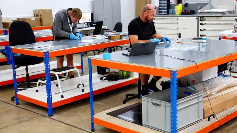 Wind tunnel model shop at Cadillac F1 team