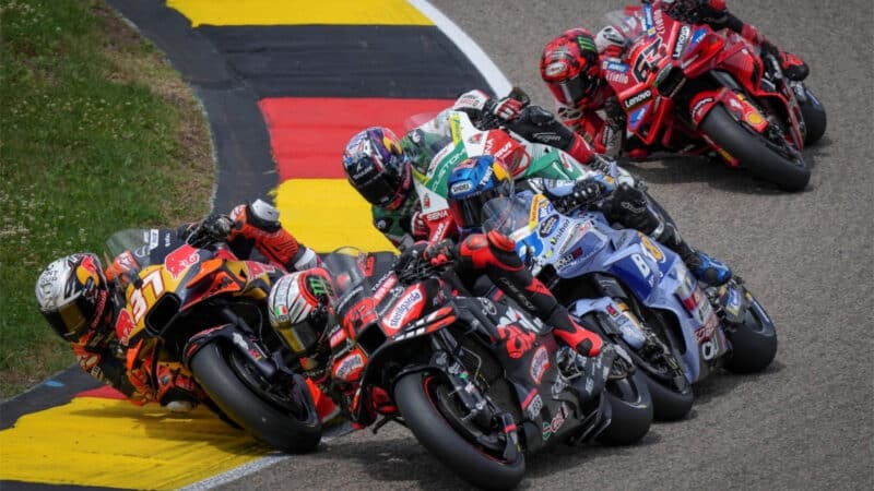 Early battle for third better Acosta, Bezzecchi, Alex Marquez, Zarco and Bagnaia – only the two Ducati riders stayed upright