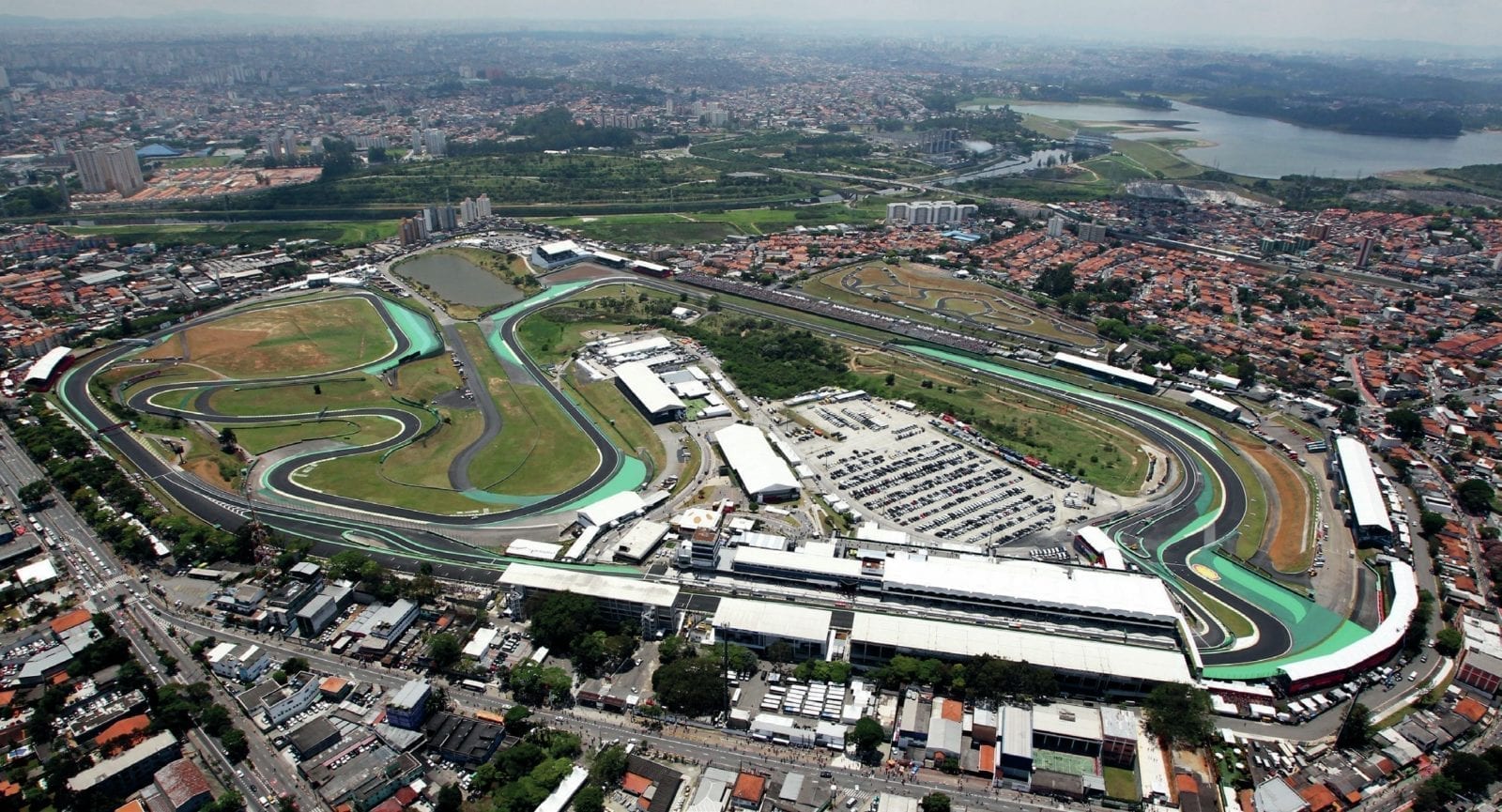 Interlagos circuit from the air
