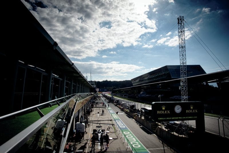 Pitlane at the Red Bull Ring