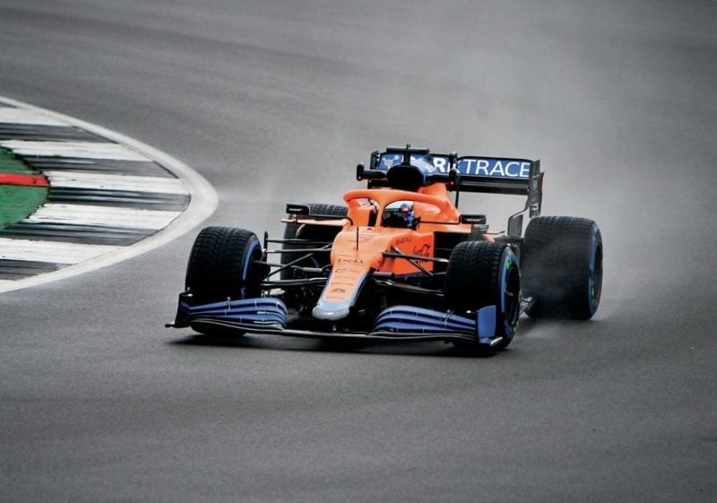 Daniel Ricciardo in the 2021 McLaren MCL35M
