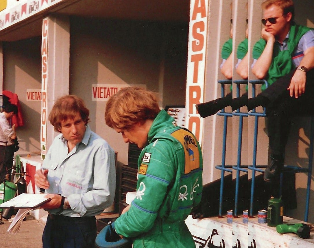 John Gentry with Thierry Boutsen in 1988