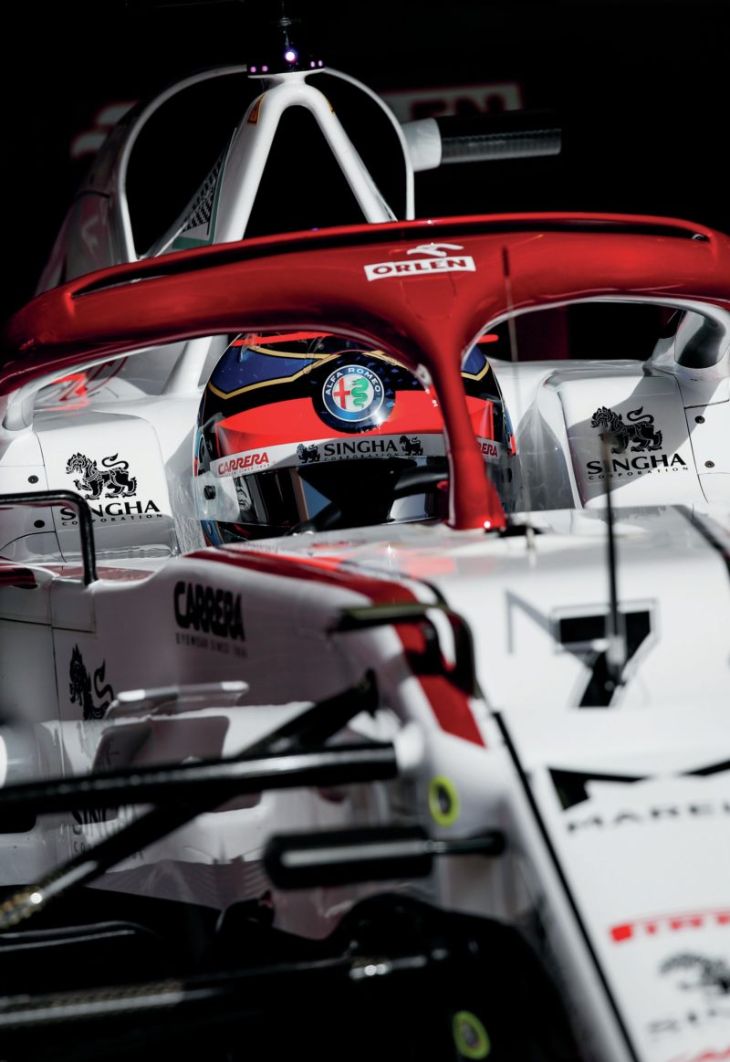 Kimi Raikkonen in the 2021 Bahrain Grand Prix