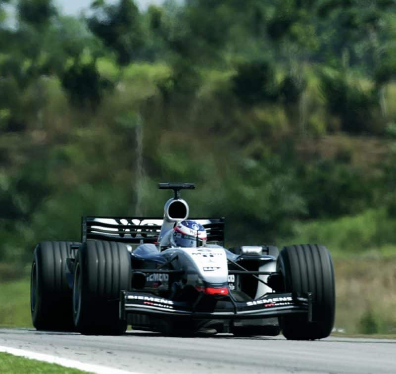 Kimi Raikkonen in the 2003 Malaysian Grand Prix
