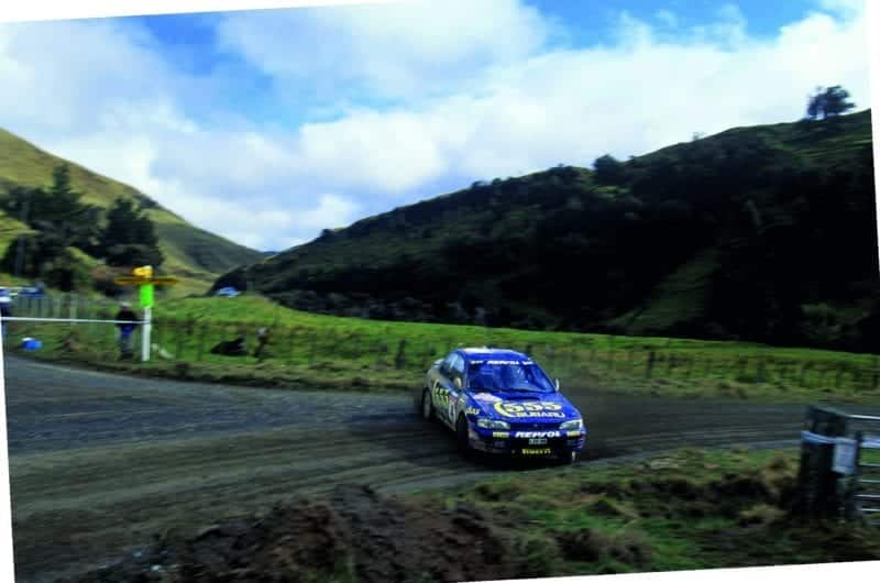 Subaru of Colin McRae on the 1995 Rally New Zealand