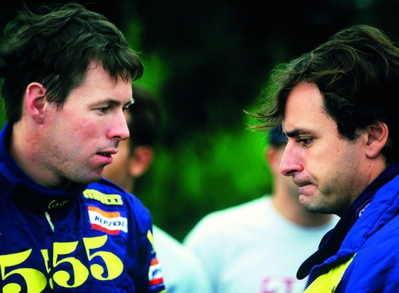 Colin McRae and Carlos Sainz in 1995