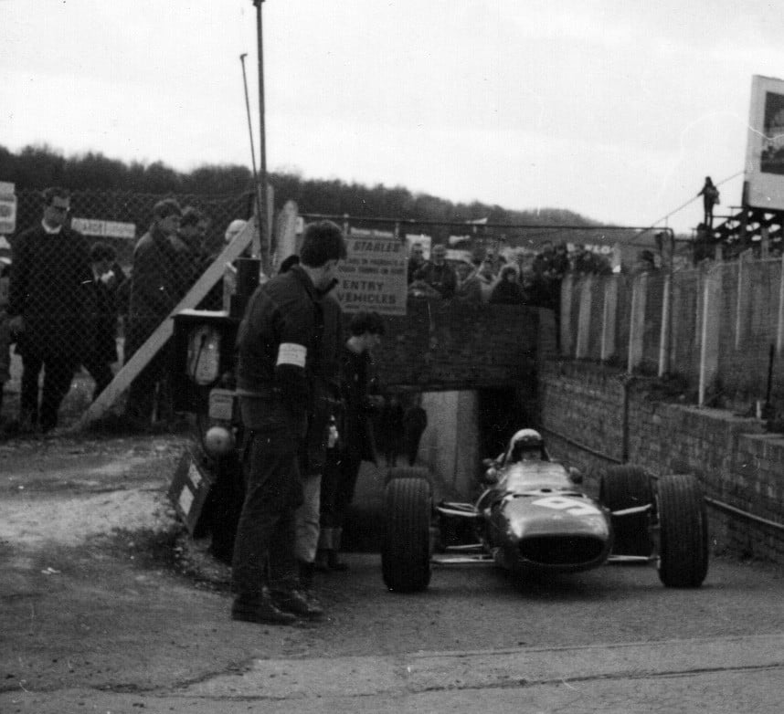 Ferrari of Ludovico Scarfiotti at Brands Hatch in 1967