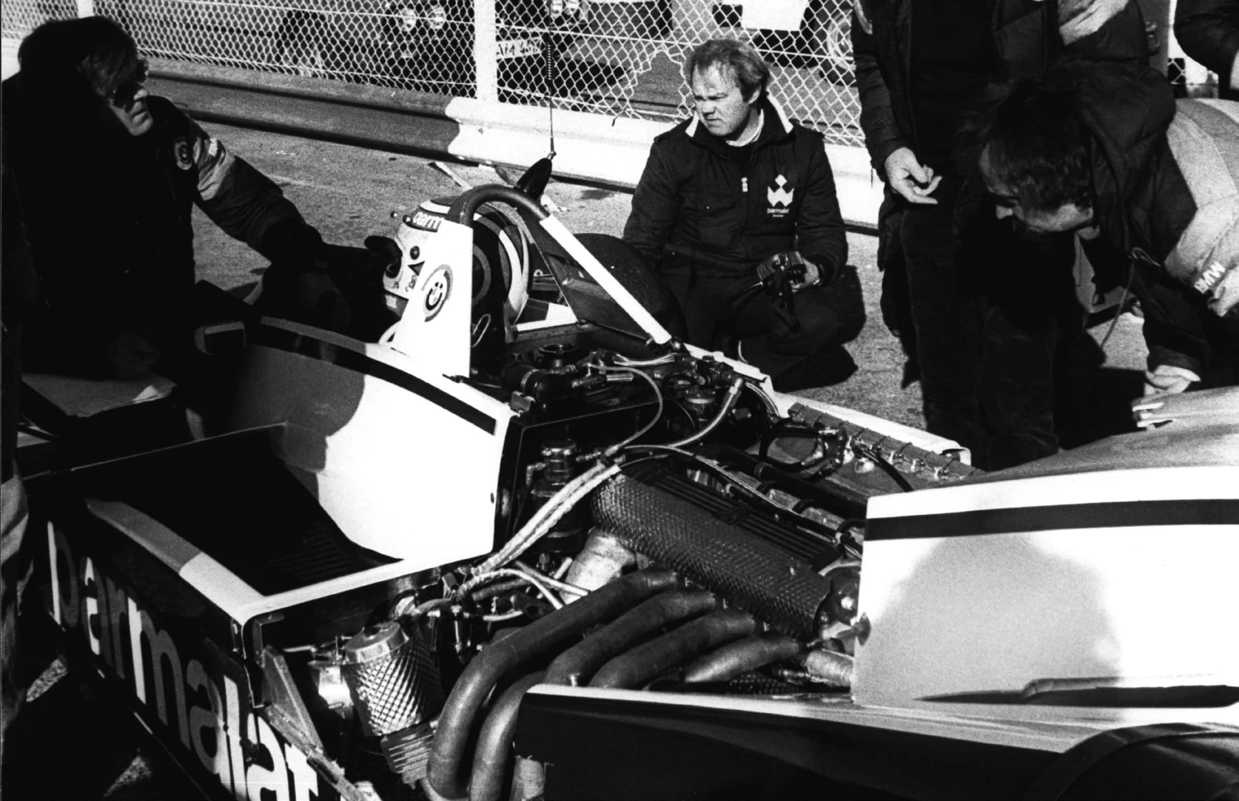 Nelson Piquet in his Brabham at the 1980 Canadian GP