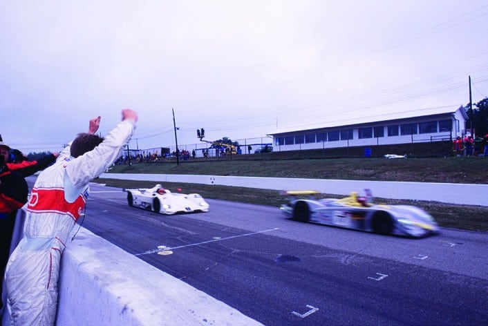 Dindo Capello wins in the Audi R8 at Mosport in 2000